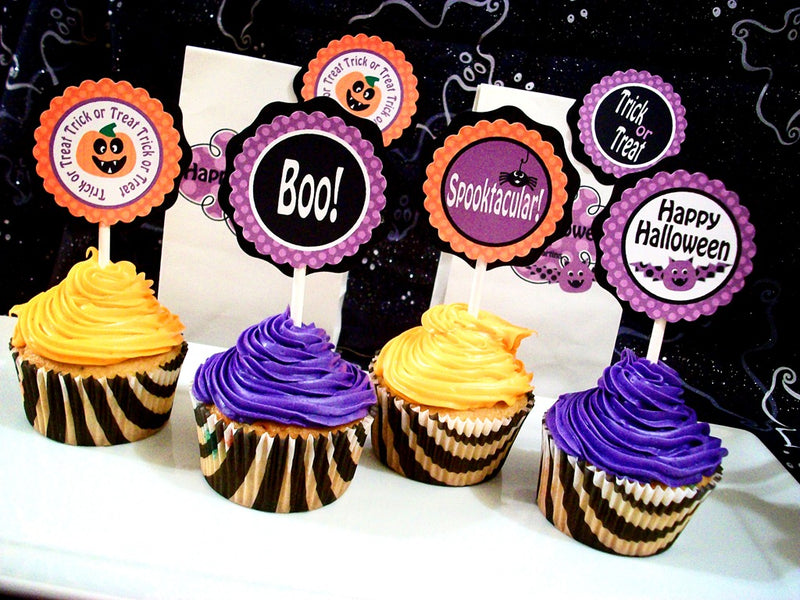 Halloween Cupcake and Candy Bar Printables FREE!!