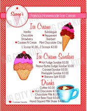 Load image into Gallery viewer, Ice Cream Parlor- Personalized Digital Printable Download (Canva Templet+Printable)