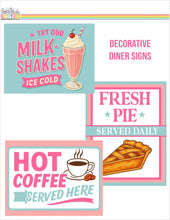 Load image into Gallery viewer, The Double Dip Diner Add On Printable Pack for PINK/BLUE Diner- Instant Digital Download