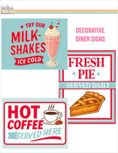 Load image into Gallery viewer, The Double Dip Diner Add On Printable Pack for RED/BLUE Diner- Instant Digital Download