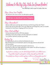 Load image into Gallery viewer, Ice Cream Parlor- Personalized Digital Printable Download (Canva Templet+Printable)