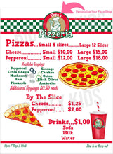Load image into Gallery viewer, Pizza Shop- Personalized Digital Printable Download (Canva Templet+Printable)