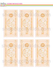Load image into Gallery viewer, Pretend Play Money Printable Digital Files