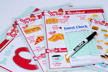 Load image into Gallery viewer, Retro Diner Pretend Restaurant Play Set- Choice of 2 colors
