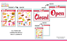 Load image into Gallery viewer, Retro Diner Pretend Restaurant Play Set- RED/BLUE
