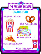 Load image into Gallery viewer, Printable /Editable DIY Play Movie Theatre Set
