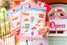 Load image into Gallery viewer, Retro Diner Pretend Restaurant Play Set- RED/BLUE
