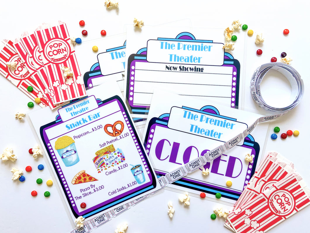 Pretend Play Movie Theater Set