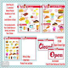 Load image into Gallery viewer, The Deluxe Pretend Play Restaurant Retro Diner Set-RED/BLUE
